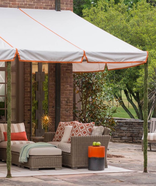 fixed balcony awning & shed